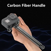 6 5 cnc carbon fiber rod helmet extension arm selfie hand grip tripod adapter for gopro hero 9 8 7 6 max insta360 bracket