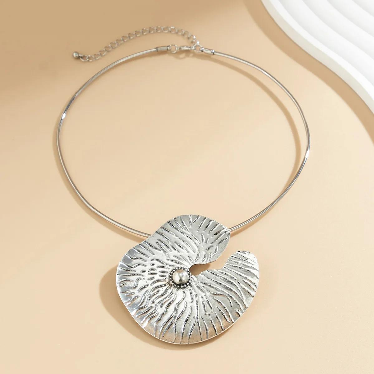 Металлическое ожерелье в стиле панк Cyberpunk винтажный браслет серьги форме лотоса