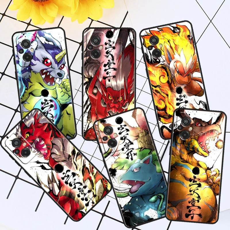 

Digimon Anime Phone Case For Xiaomi Redmi A1 12C 11A 11 10C 10 9T 9AT 9A 10A 9C 9 8A 8A 7A 7 Plus Black Cover