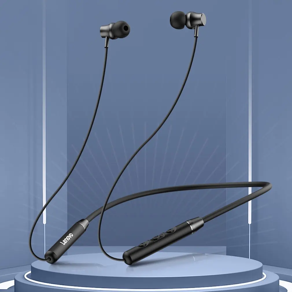 

Original Lenovo QE03 V5.0 Wireless Neckband Bluetooth-compatible Earphones Sports Stereo Earbuds Magnetic Earphones Headset