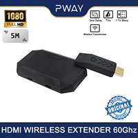 pway millimeter wave wireless hdmi extender no delay 60ghz 3 96gbits transmitter and receiver zero latency for pc laptop ps5