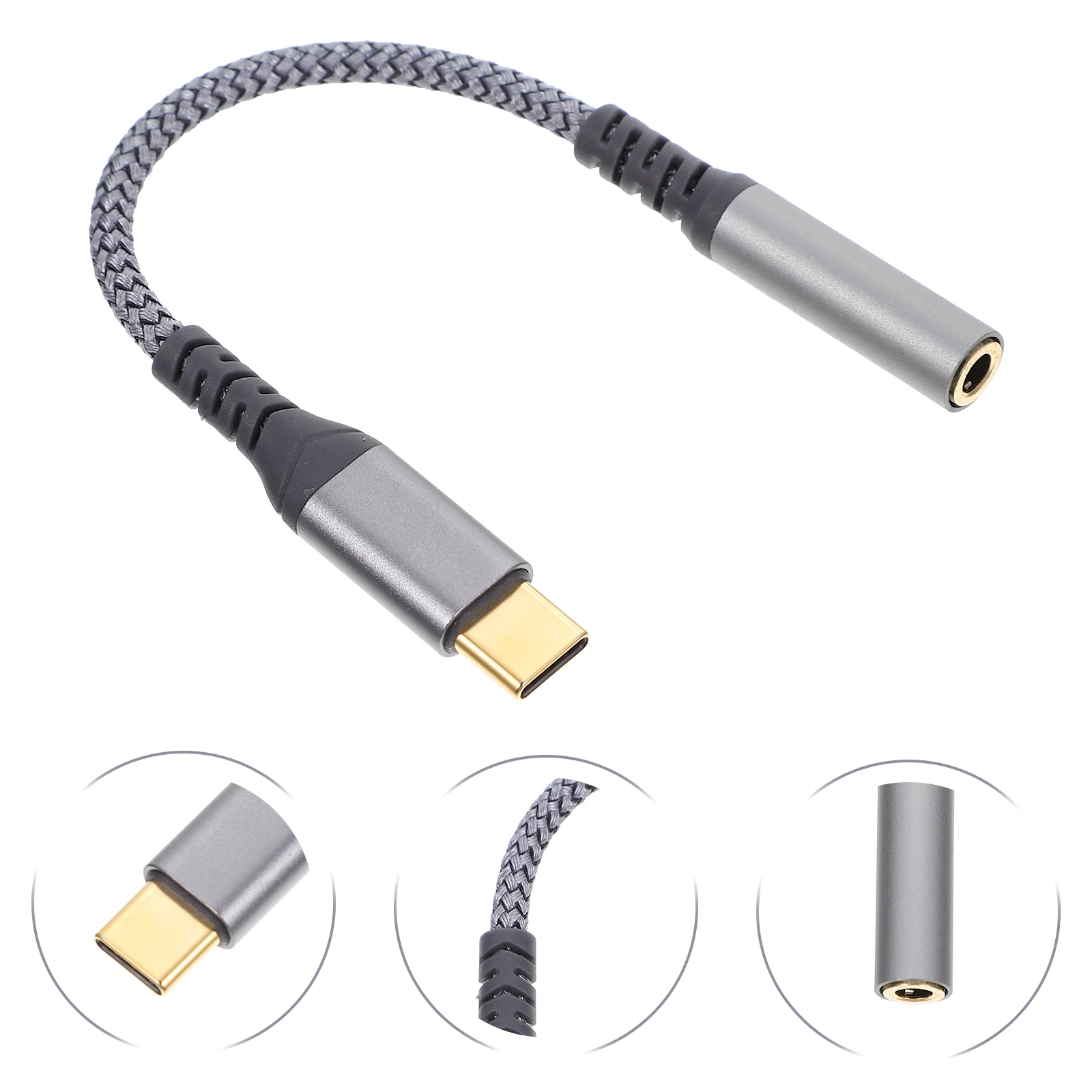 

Adapter C Earphone Cable Type Headphone Audio Usbjack Aux Dongle Converter Charging Extension5Mm Splitter Headset