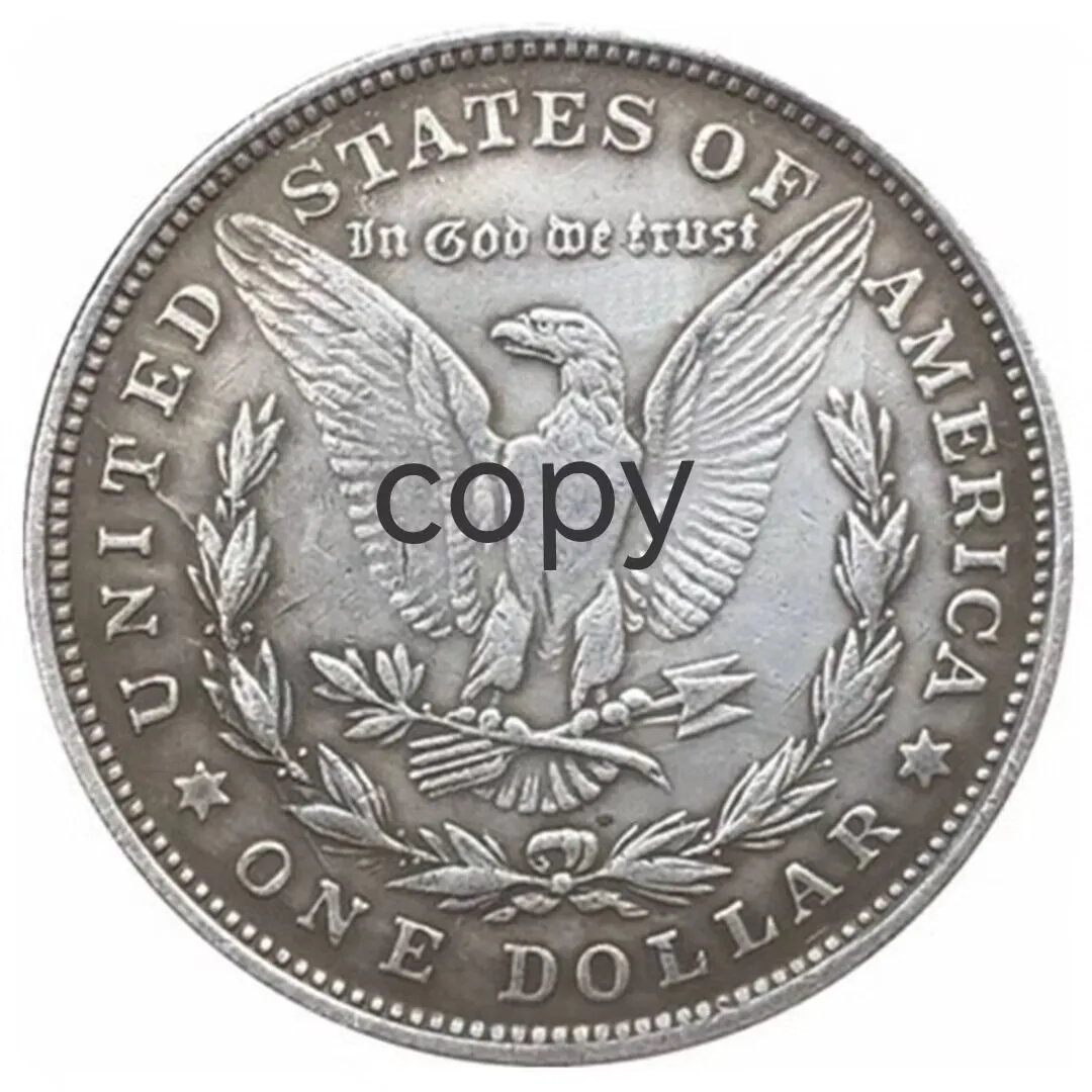 

1893 American Morgan Dollar HB(150) Hobo Wondering Silver Plated Coins Wholesale Craft Desktop Ornament