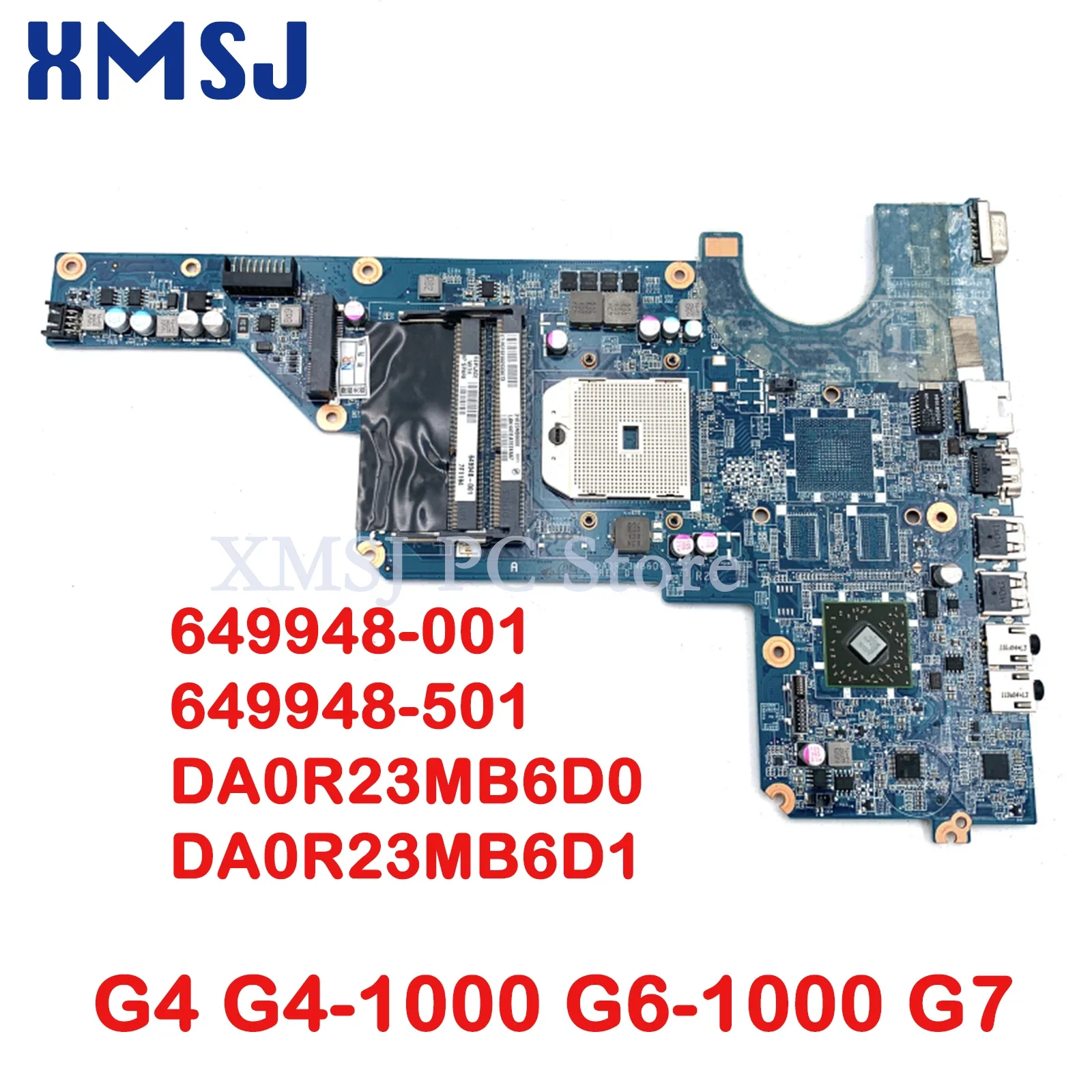 

XMSJ 649948-001 649948-501 DA0R23MB6D0 DA0R23MB6D1 Материнская плата ноутбука для HP плитки G4 G4-1000 G7 AMD Материнская плата