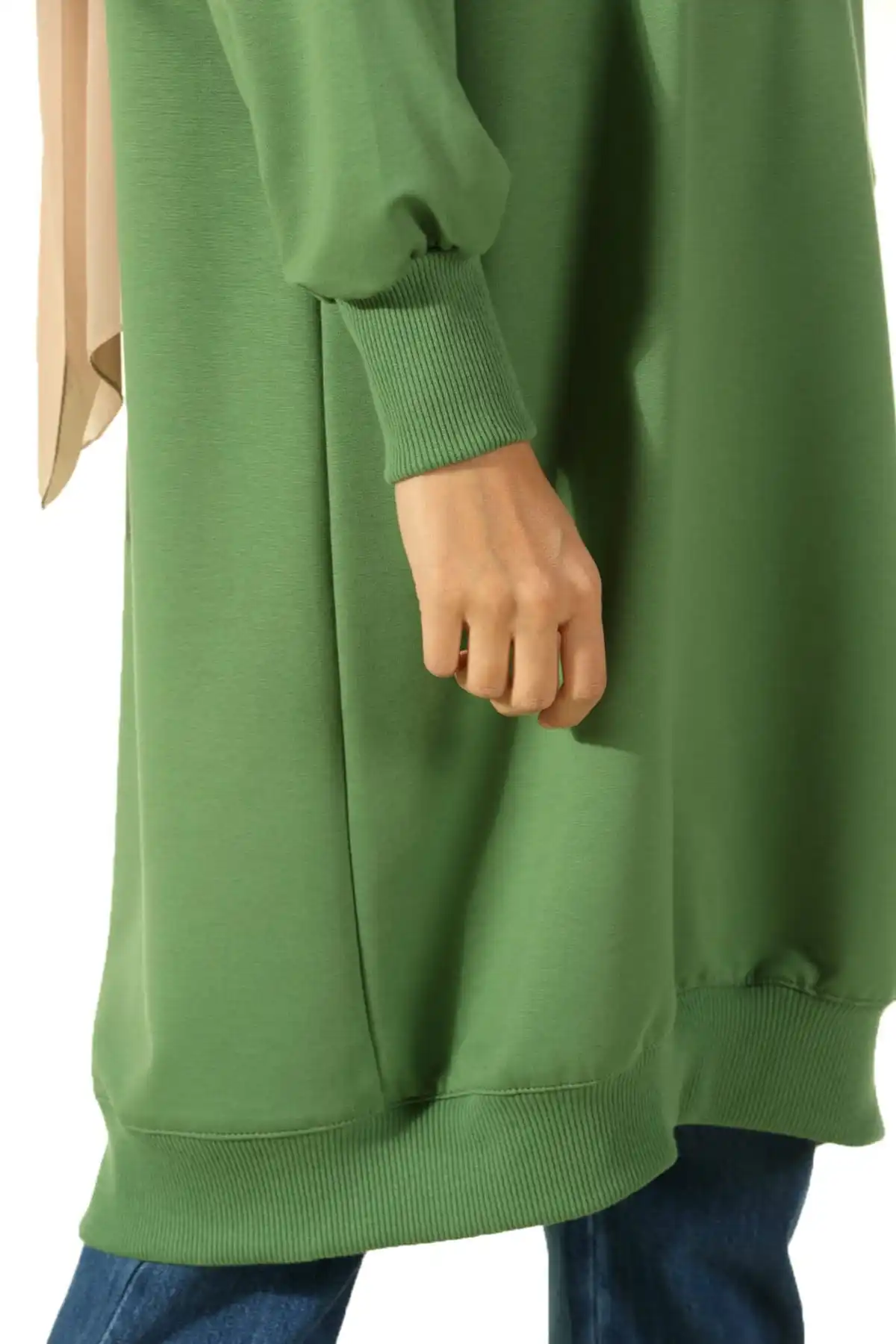 

Raglan P51651 SLEEVE TUNIC SWEATER Combing Women Muslim Sweatshirt 2021 Fashion