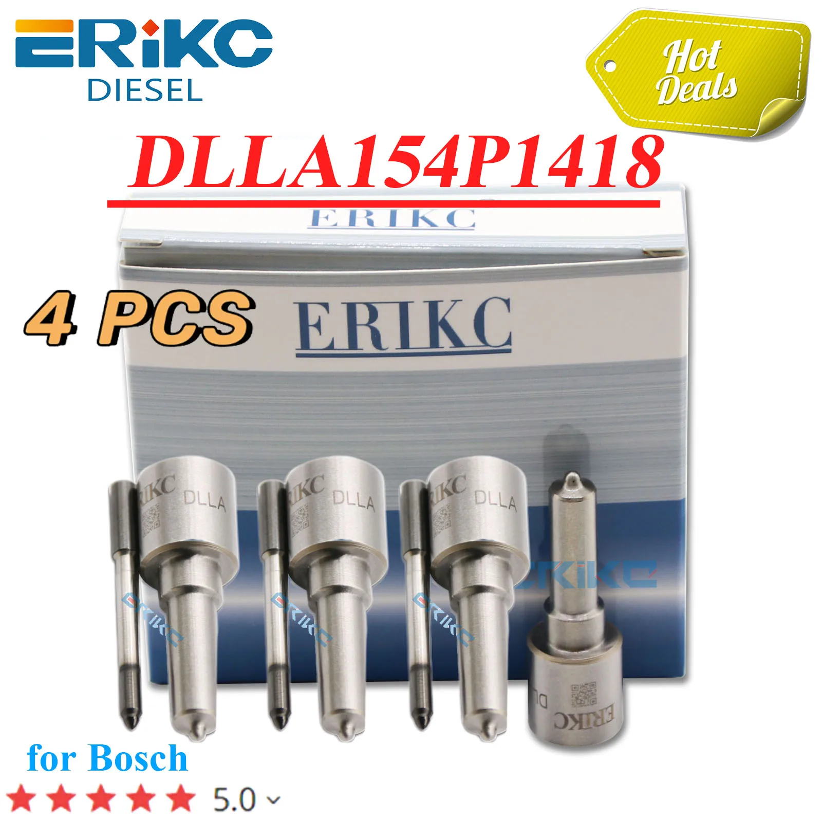 4 шт. 0445120026 / 0445120045 форсунка дизельного инжектора DLLA154P1418 0433171879 распылитель с общей