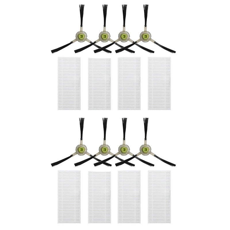 

8X для Lefant Запчасти для робота-пылесоса M201 / M200 / M210B / M501A / M571/ T700, боковая щетка, фильтр экрана