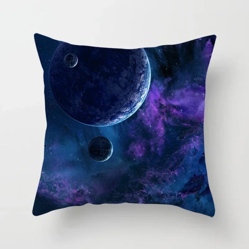 Наволочка в виде газеты со звездным ландшафтом украшение для дивана комнаты