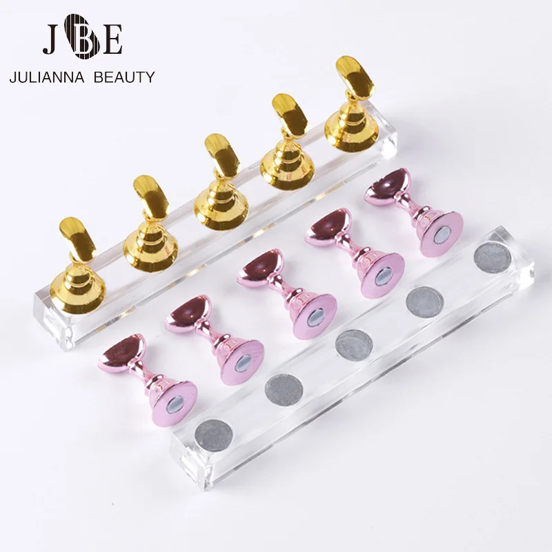 

1 шт. магнитный держатель для ногтей + 5 шт. практический стенд для маникюра пресс для ногтей для обучения гель-лаку для ногтей держатель для дисплея