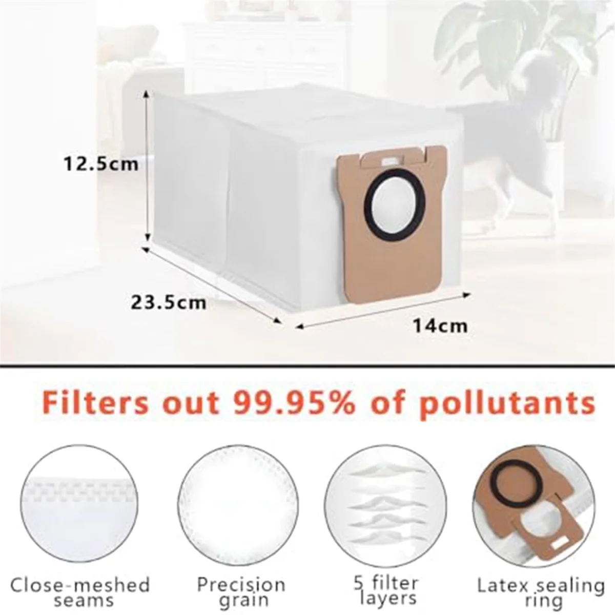 Мешок для швабры L10S Ultra L10 Prime L20 6 мешков пылесоса влажные накладки