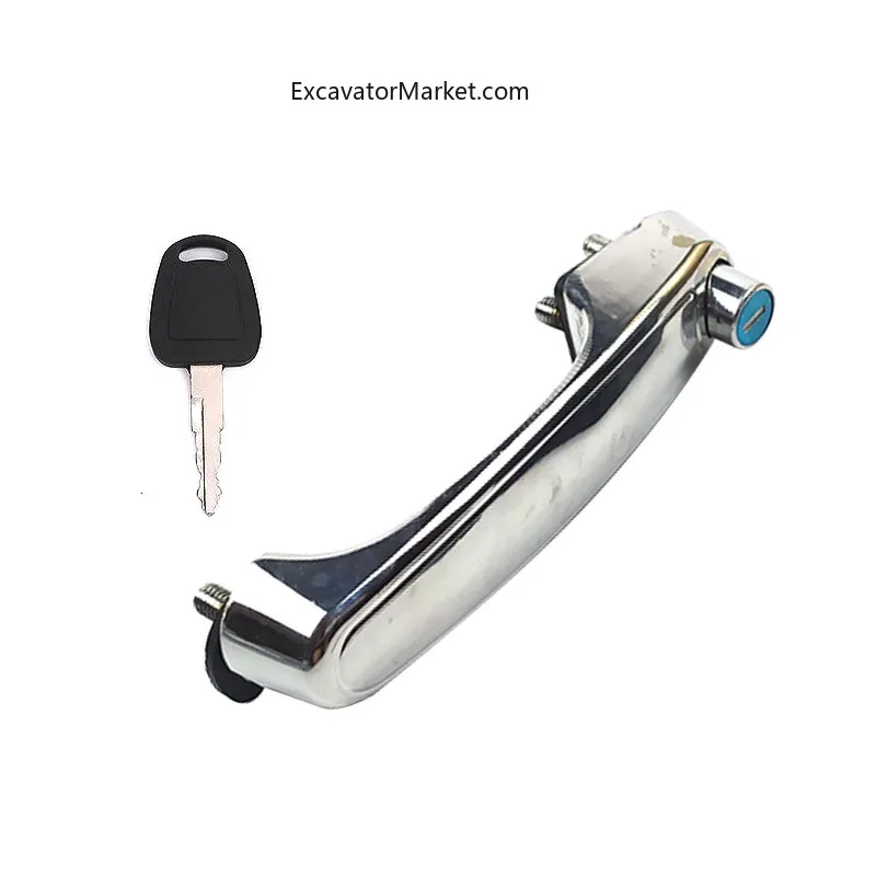 Дверной замок для кабины DOOSAN DH DX DAEWOO 55 60-9C в сборе с внутренней и внешней ручкой