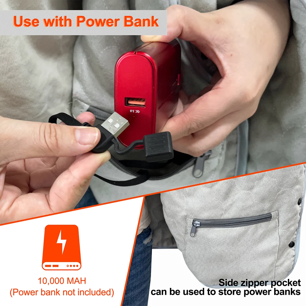 Портативная Электрическая Грелка 1 Шт. Мягкий Хлопковый Коврик Для Задней Панели