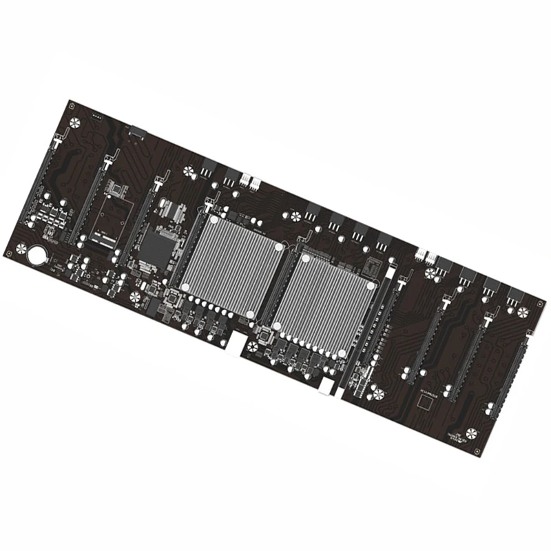 

Материнская плата BTC X79 для майнинга с двойным процессором, поддержка 9x3060 GPU для майнинга криптовалют, материнская плата для майнинга BTC DDR3 ...