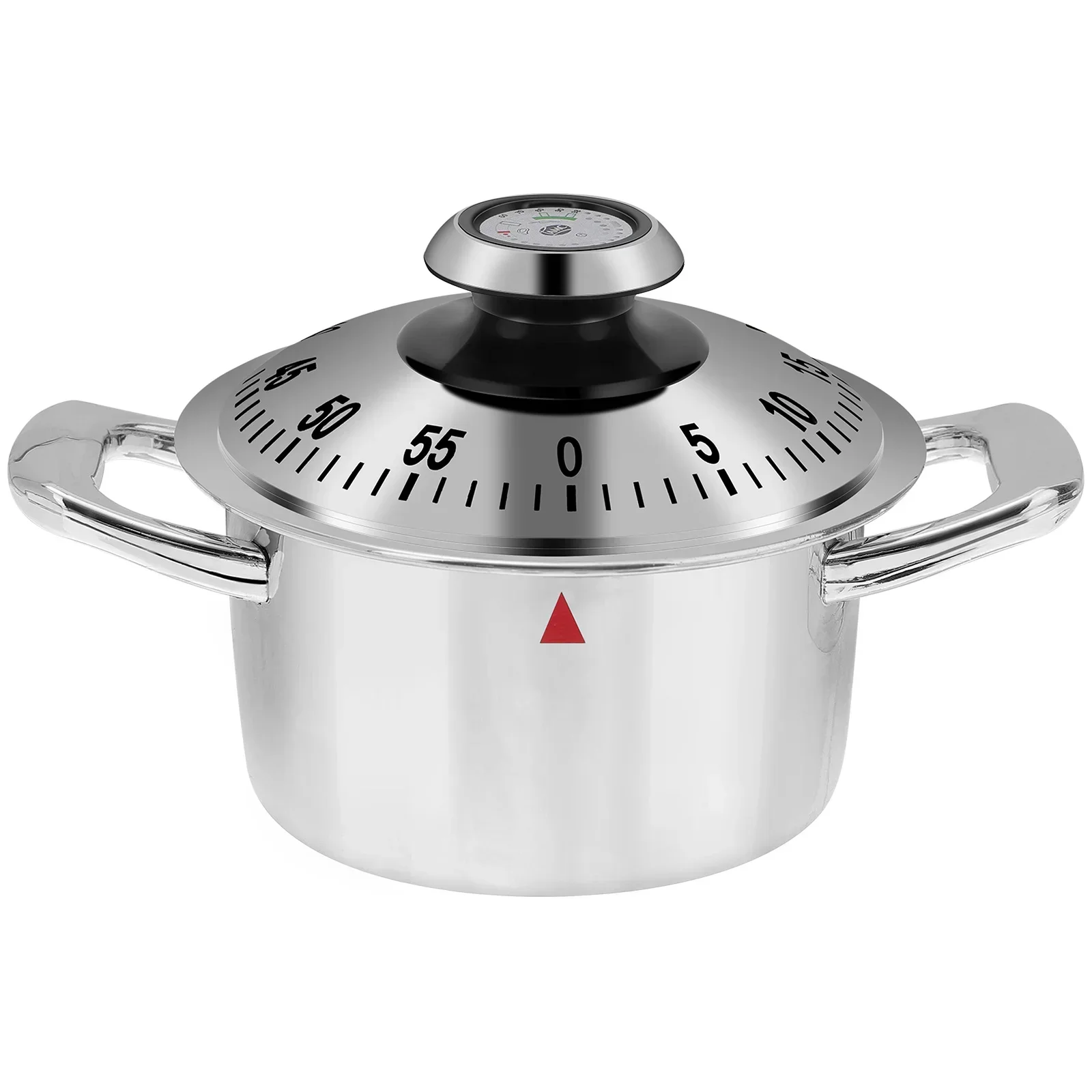 MOONBIFFY Механический кухонный таймер 60 минут серебристого цвета