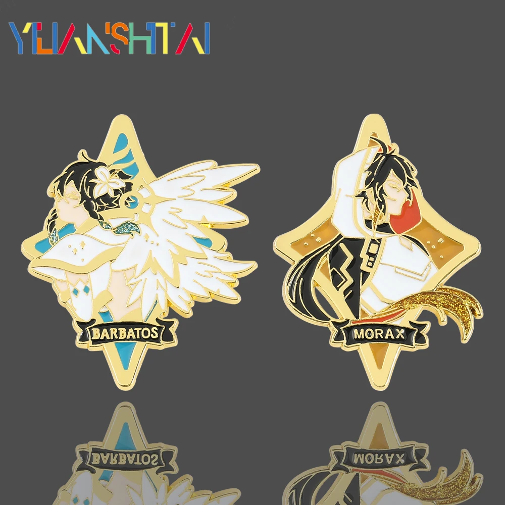 

Game Genshin Impact Enamel Pin Brooch Metal Badges for Clothing Jewelry Anime Pins for Backpacks Accessories Gift for Friends