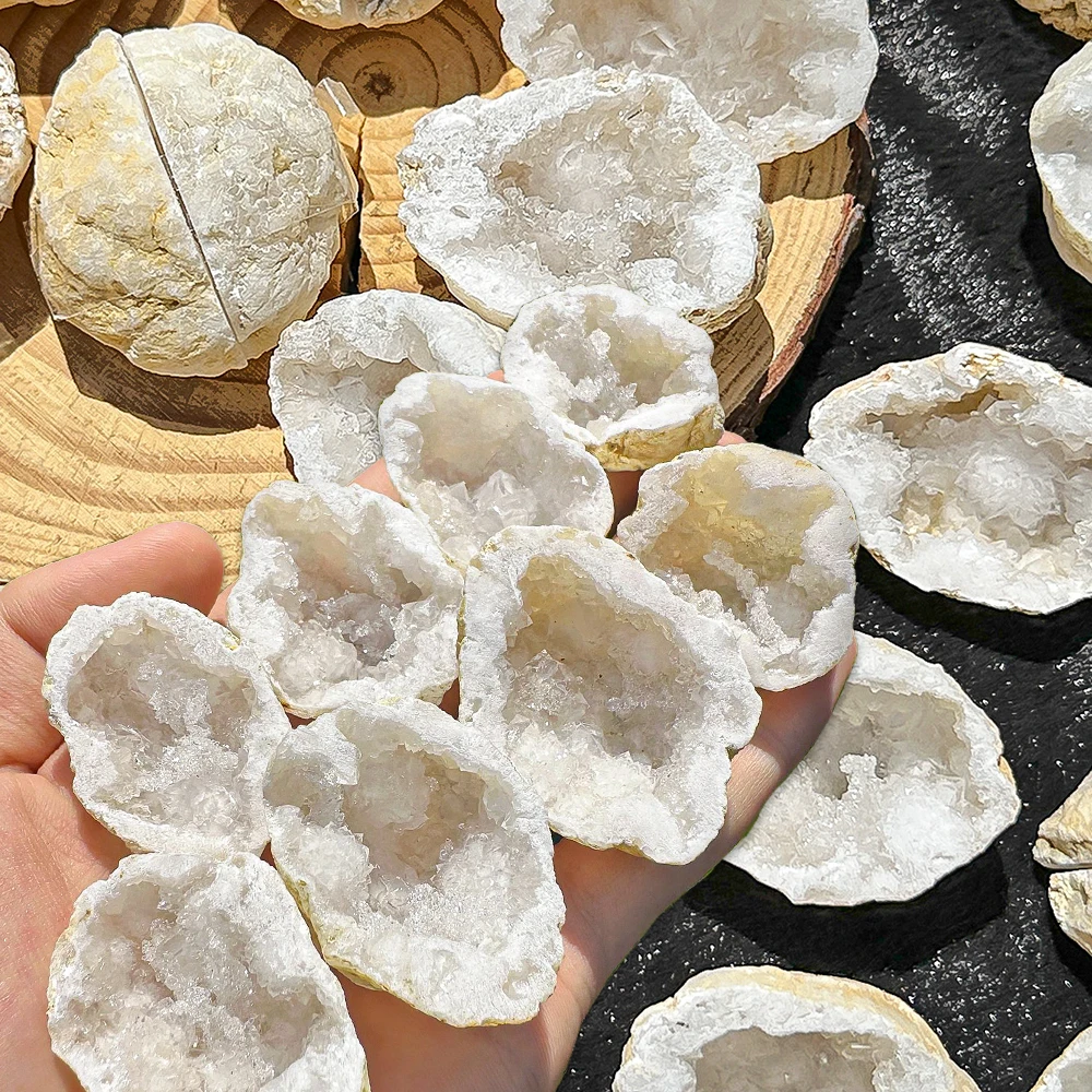 Натуральный Белый Кристалл Пещера Кварц Кристалл Кластер Минеральный ...