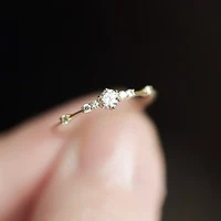 2022 new fashion rings small broken diamond rings exquisite ladies engagement rings jewelry small and exquisite senior rings