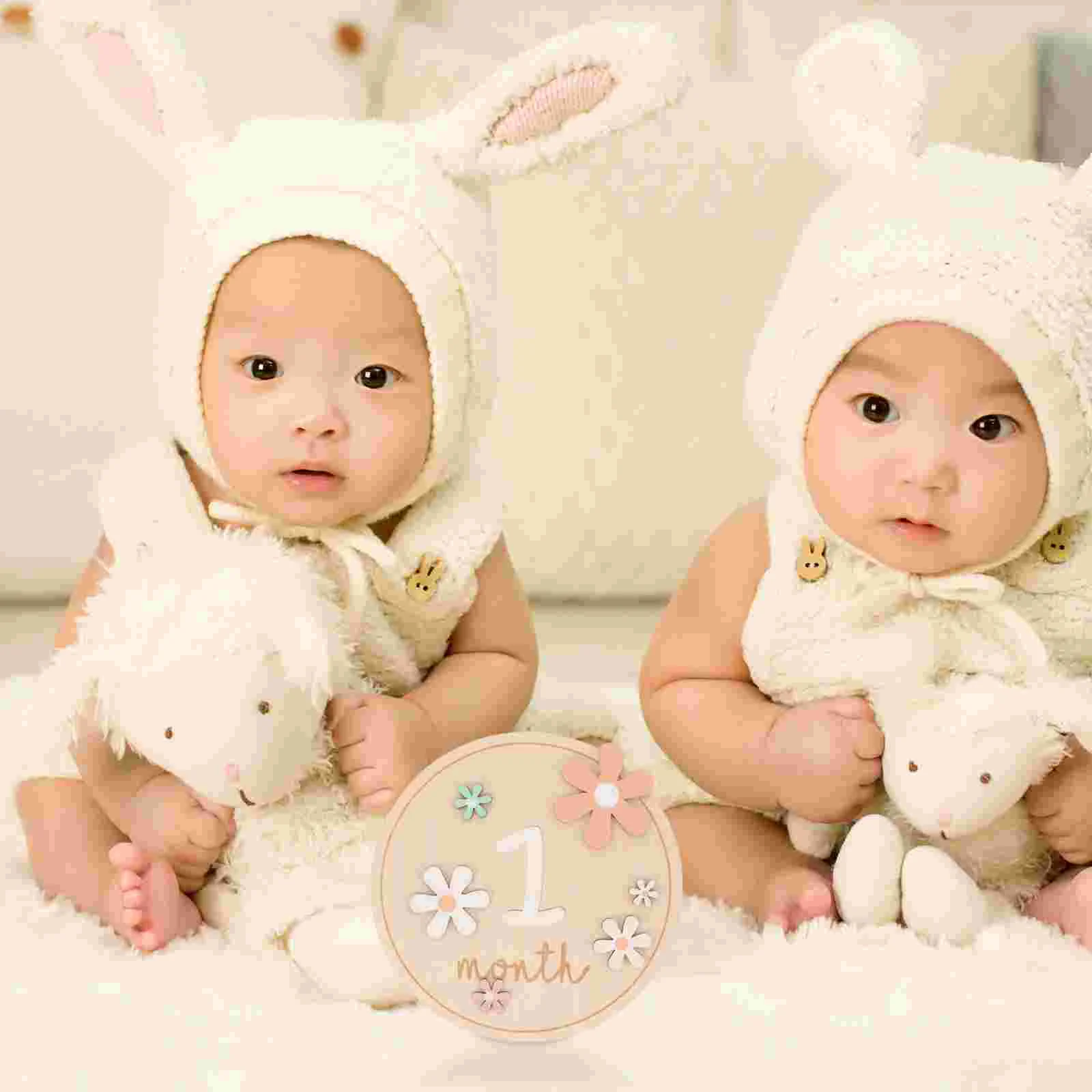 7 шт. детские вехи деревянные для младенцев ежемесячные карты новорожденных