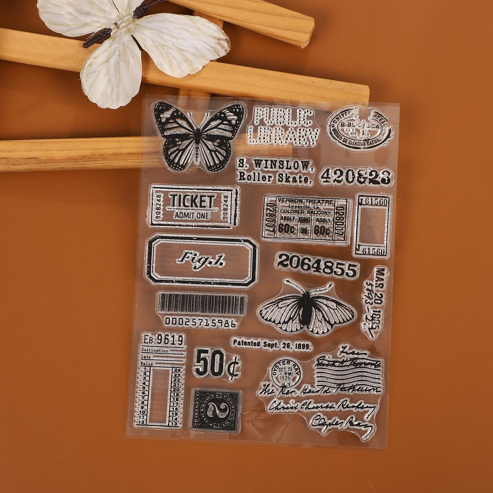 Прозрачный силиконовый штамп 