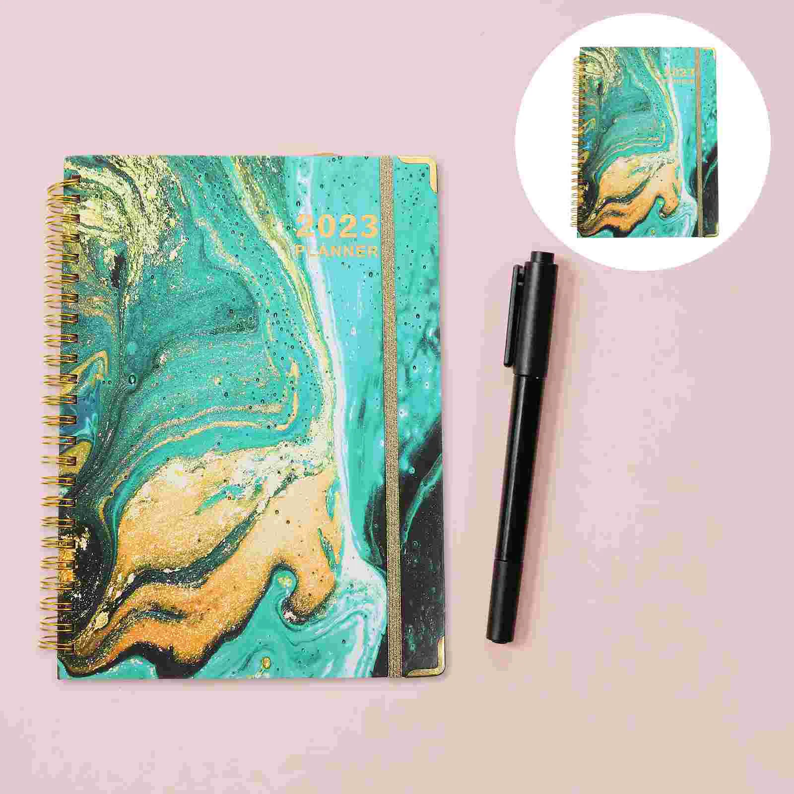 

Planner Notebook Notepad 2023 Daily Schedule Organizer Time A5 Calander English Students Do Tomanagement Calendar Spiral Book