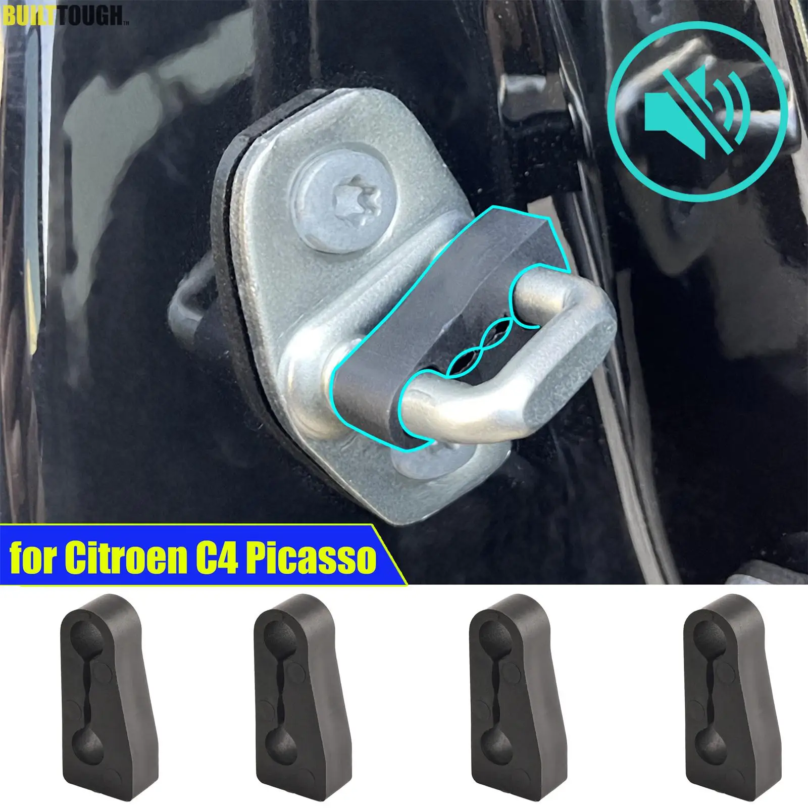 

Автомобильный дверной замок, звуковой демпфер, буфер для Citroen C3 C4 C5 DS3 DS4 DS5 Picasso, погремушки, тихий шум, глухое уплотнение