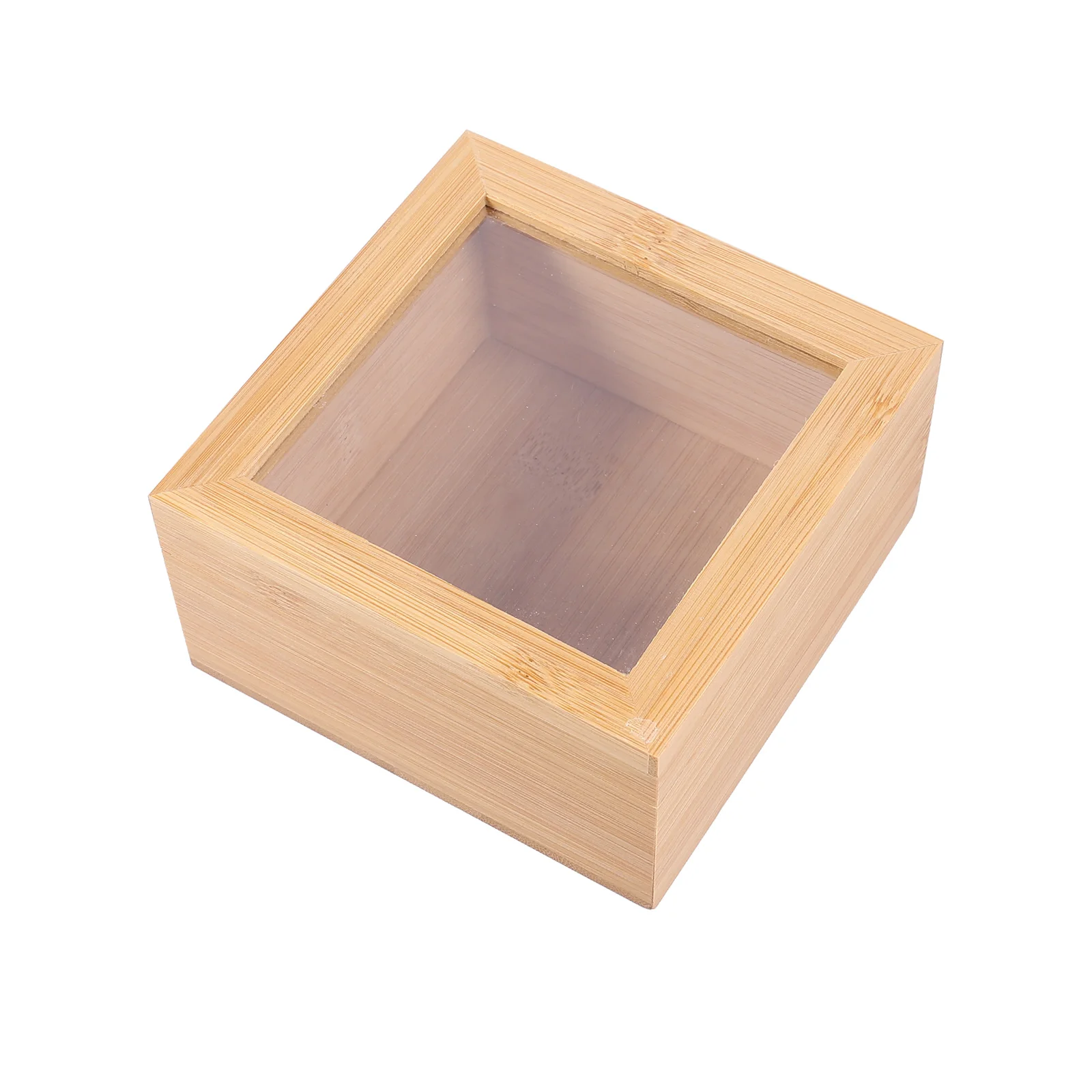 

Home Desktop Window Storage Box With Lid Golden Lock Postcard Sundries Organizer Handmade Craft Jewelry Case Home Wooden Box Bin