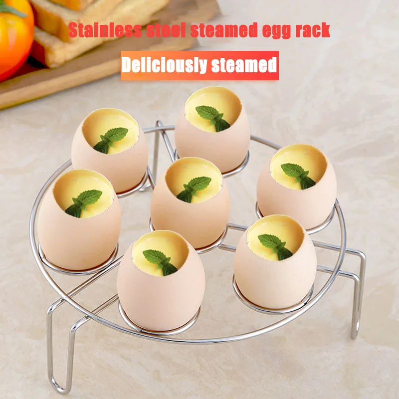 Креативные кухонные принадлежности из нержавеющей стали для 304 яиц полка