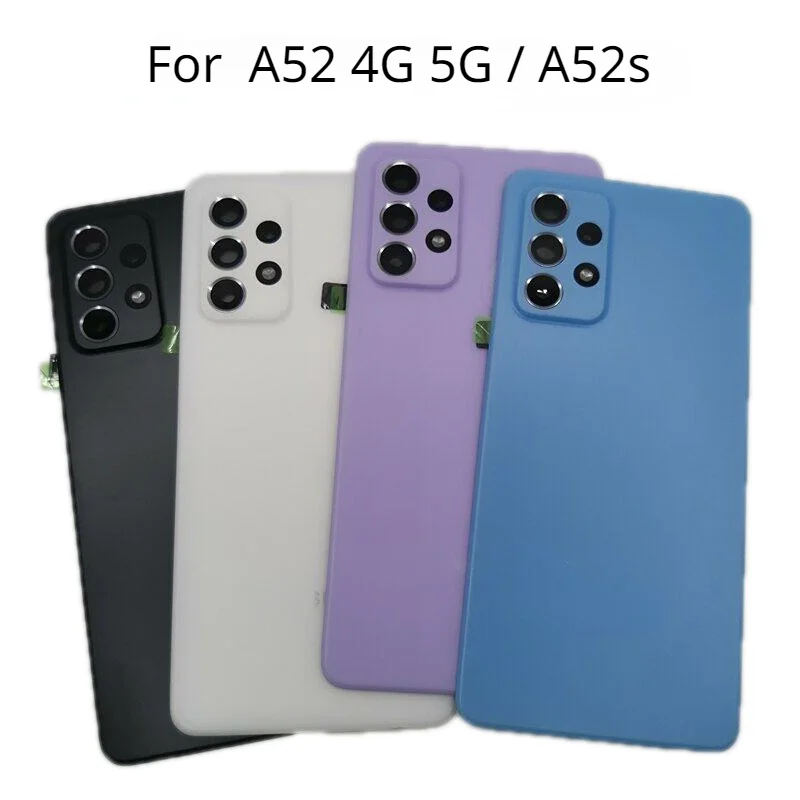 

Back Cover For Samsung Galaxy A52 4G 5G A525 A526 Battery Cover For Galaxy A52s A528 Door Rear Housing Case With Camera Lens