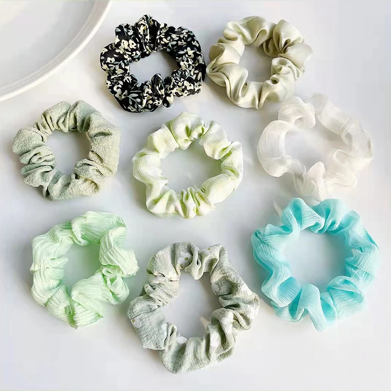 

5/8Pcs Oversized Scrunchies Fashion Organza Elastic Hair Bands Sweet Elegant Ponytail Holder Hair Ties Women Hair Accessories