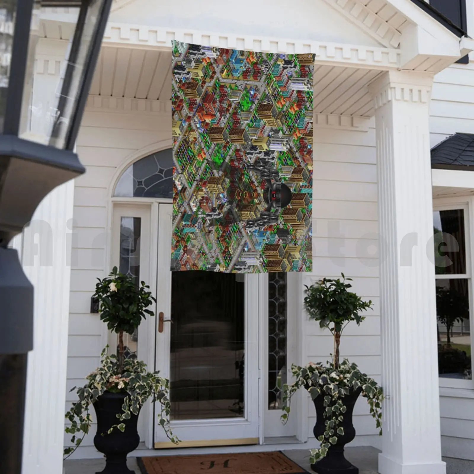 Simcity 2000 флаг без логотипа сим-город масштабирование-Hd (высокая контрастность)