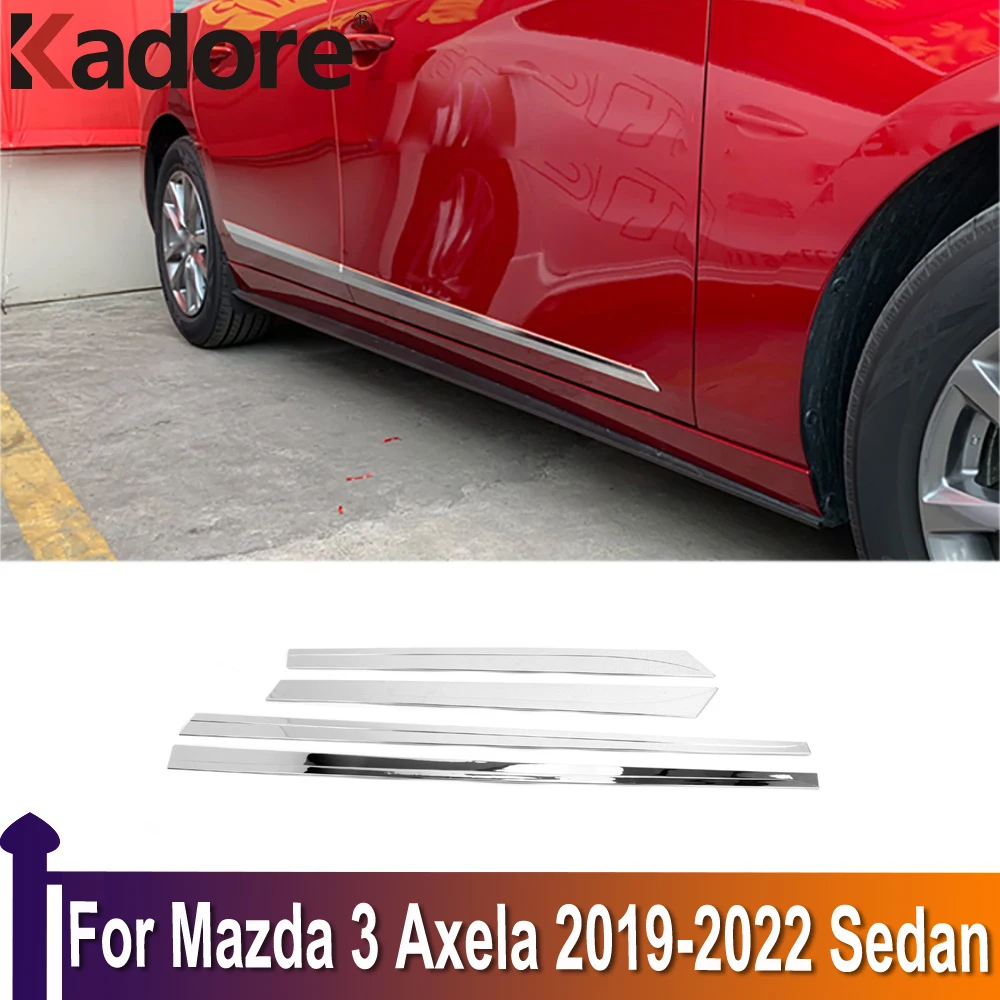 

Для Mazda 3 M3 Axela 2019 2020 2021 2022 седан Боковая дверь корпус молдинг линия крышка отделка протектор украшение внешние аксессуары