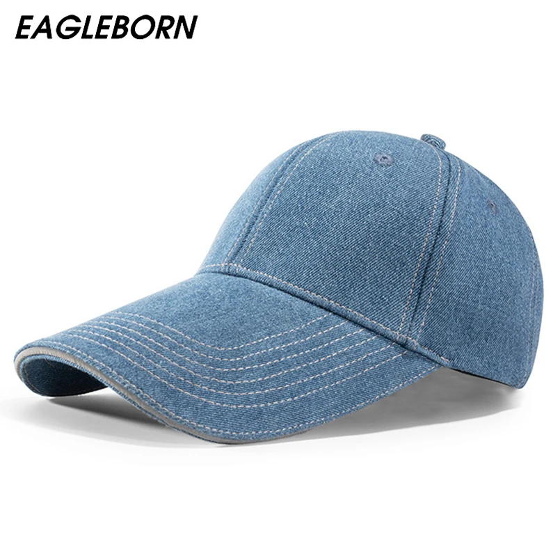 

Новинка, ковбойская джинсовая бейсболка для мужчин и женщин, мужская Кепка с длинными полями, бейсболка с солнцезащитным козырьком, Спортивная Кепка, ковбойская, стираемая, похожая на ночь, для женщин и мужчин