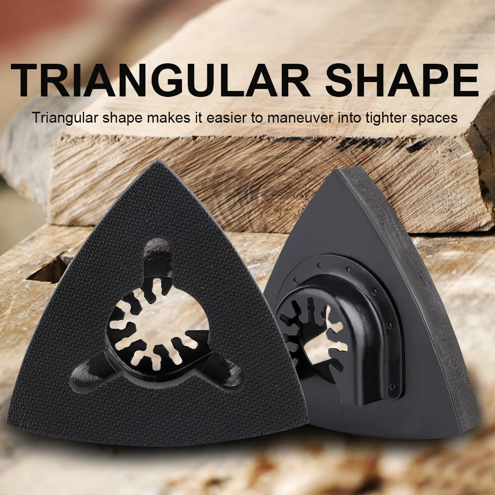 

82mm Triangle Sand Base Triangular Oscillating Tool Sanding Pad Fits For Dremel Multi Tool 82mm P0