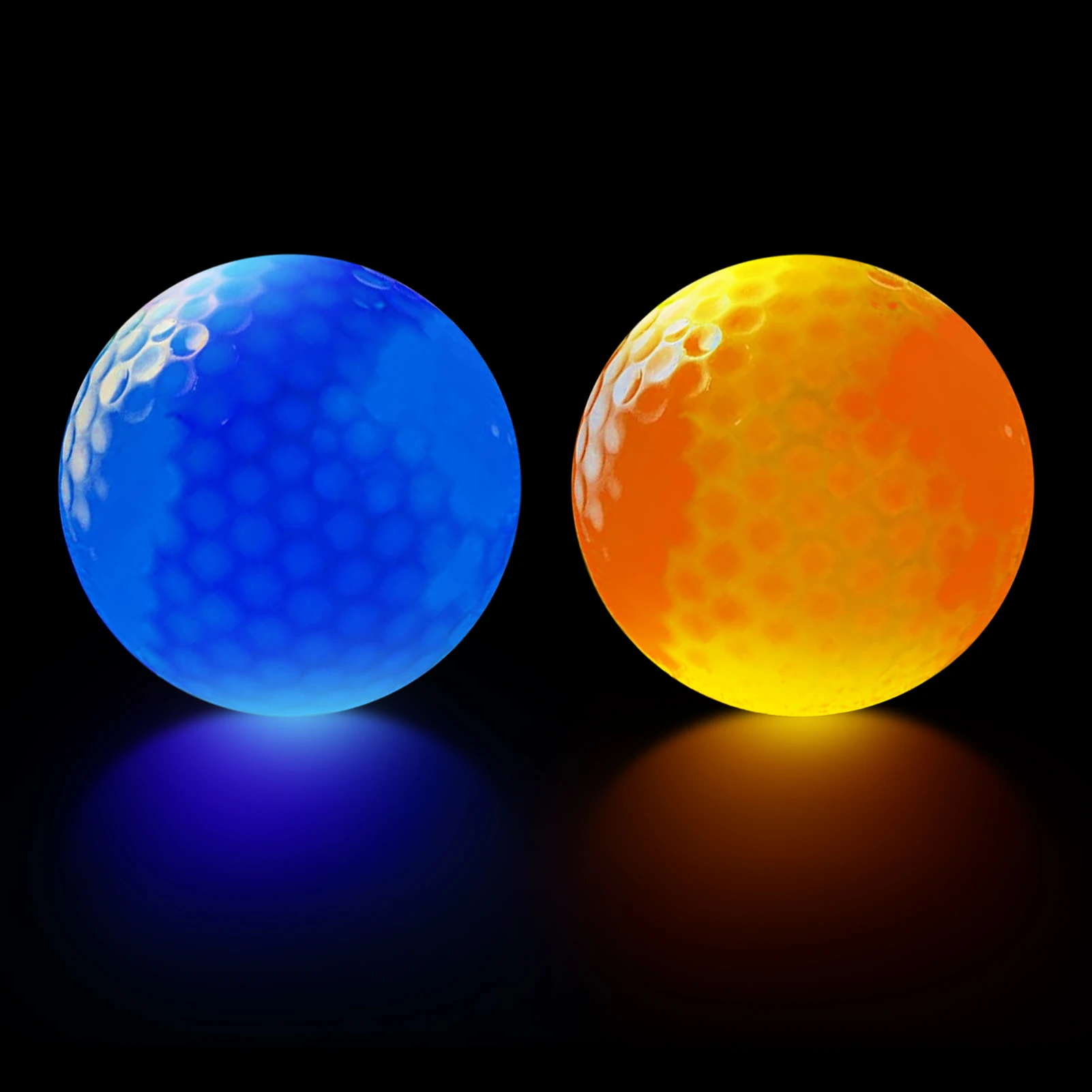 

2022 New 2pcs LED Glowing Golf Balls Night LED Golf Balls Luminous Golf Balls