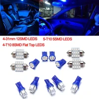 13 pcs car led light set t10 double tip 31mm reading light license plate lamp kit interior accessories