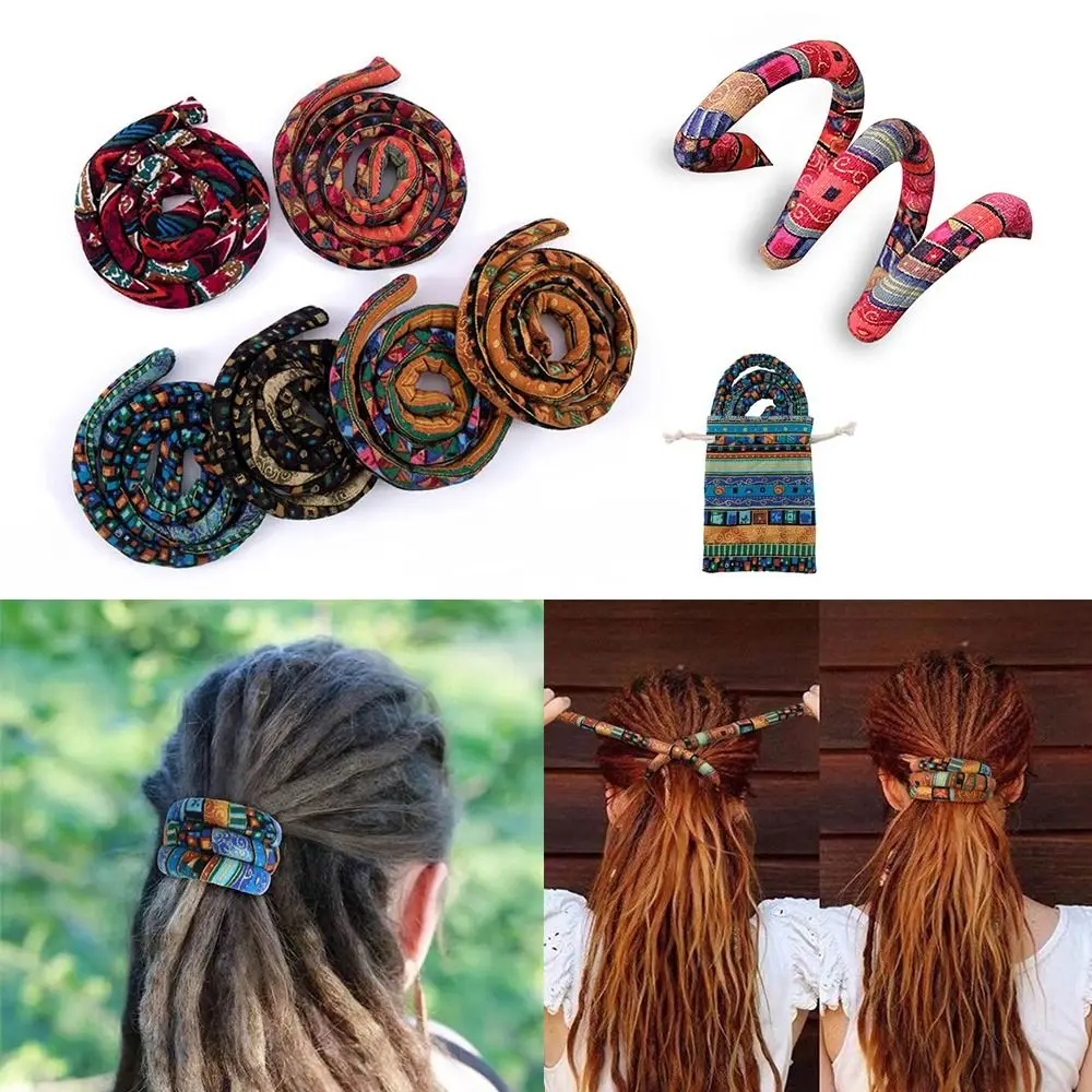 

Hair Accessories Ethnic style Ponytail Bohemian Long Hairband Bendable Hair Ties Spiral Lock Hair Tie Hairband