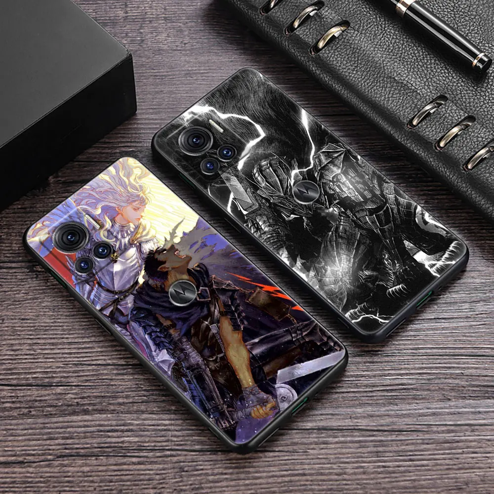 

Berserk Guts Griffith Anime Phone Case For Motorola Moto G60 G71 G72 G73 G53 G52 G51 G32 G30 G22 G9 G8 Power Plus Soft TPU Cover