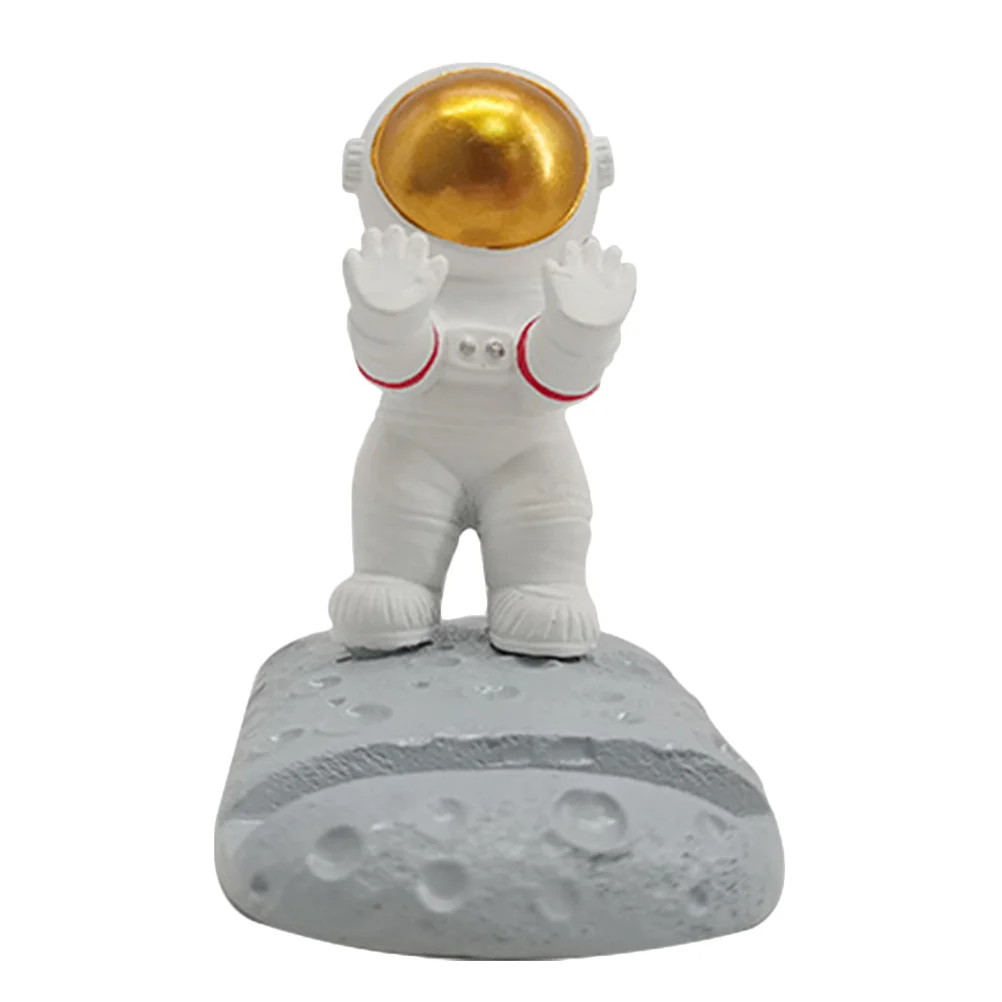 

Holder Multipurpose Resin Craft Home Astronaut Figure Cell Supporter Desk Ornament Holder Stand