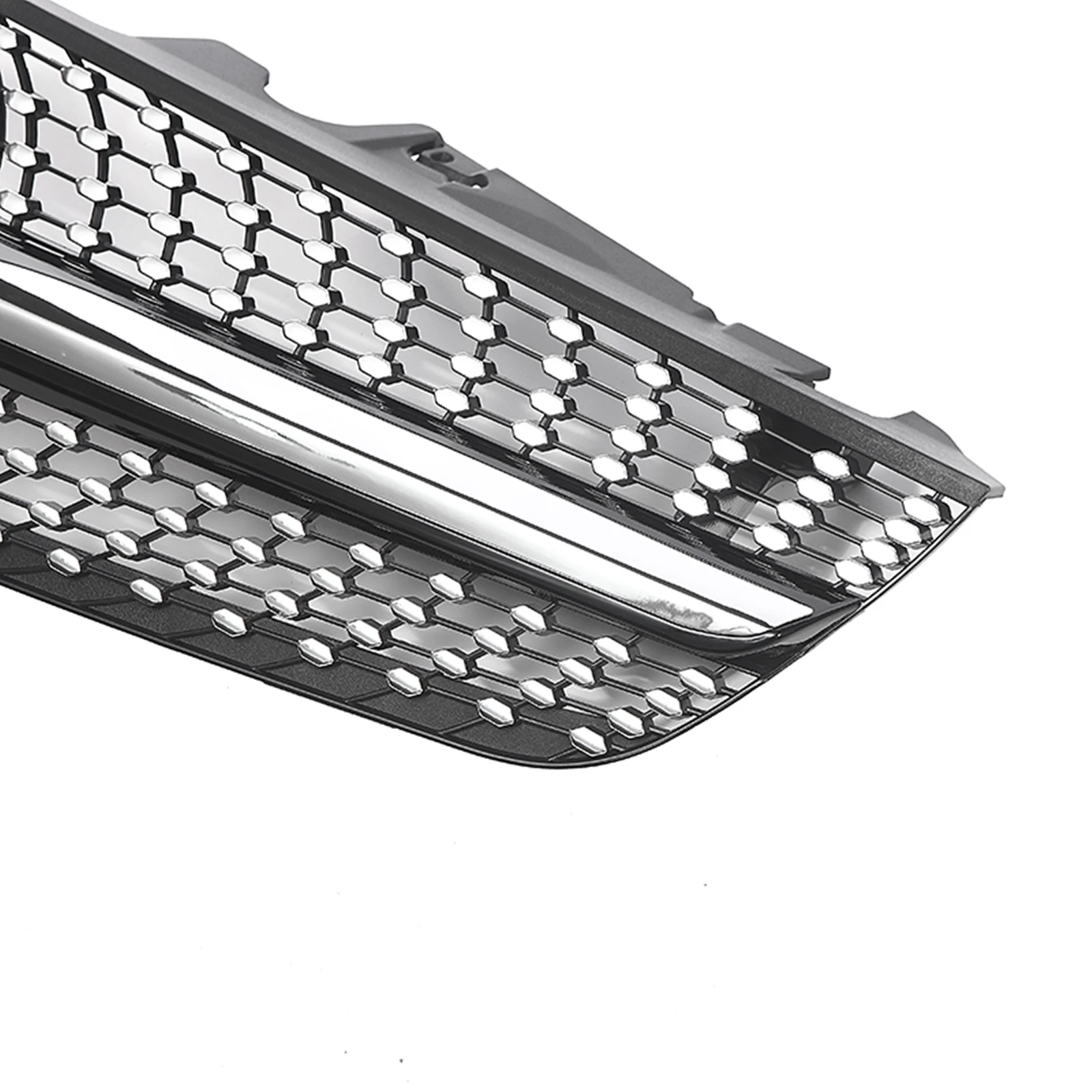 Передняя решетка для Mercedes-Benz R230 SL-Class 2009-2012 SL500 SL550 SL600 черный/серебристый верхний