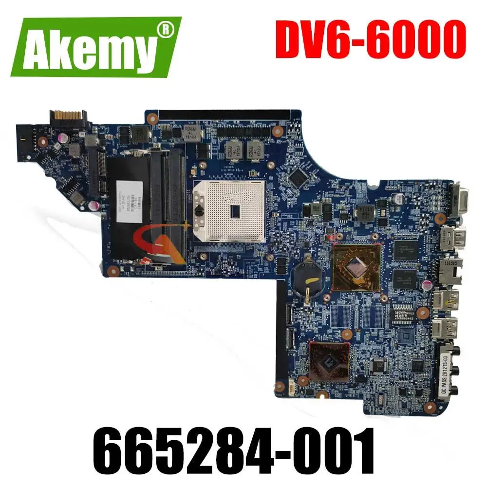

Akemy 665284-001 For HP DV6-6000 665284-001 laptop motherboard,system board 100% working