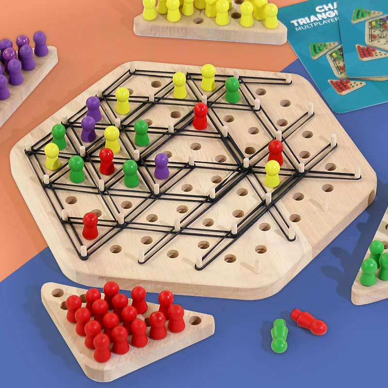 Деревянные геометрические шахматы