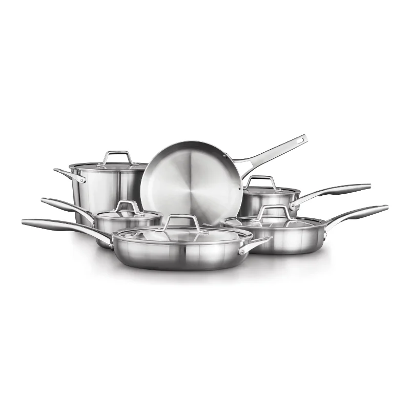 

Calphalon® Premier™ Stainless Steel Cookware Set, 11-Piece Set