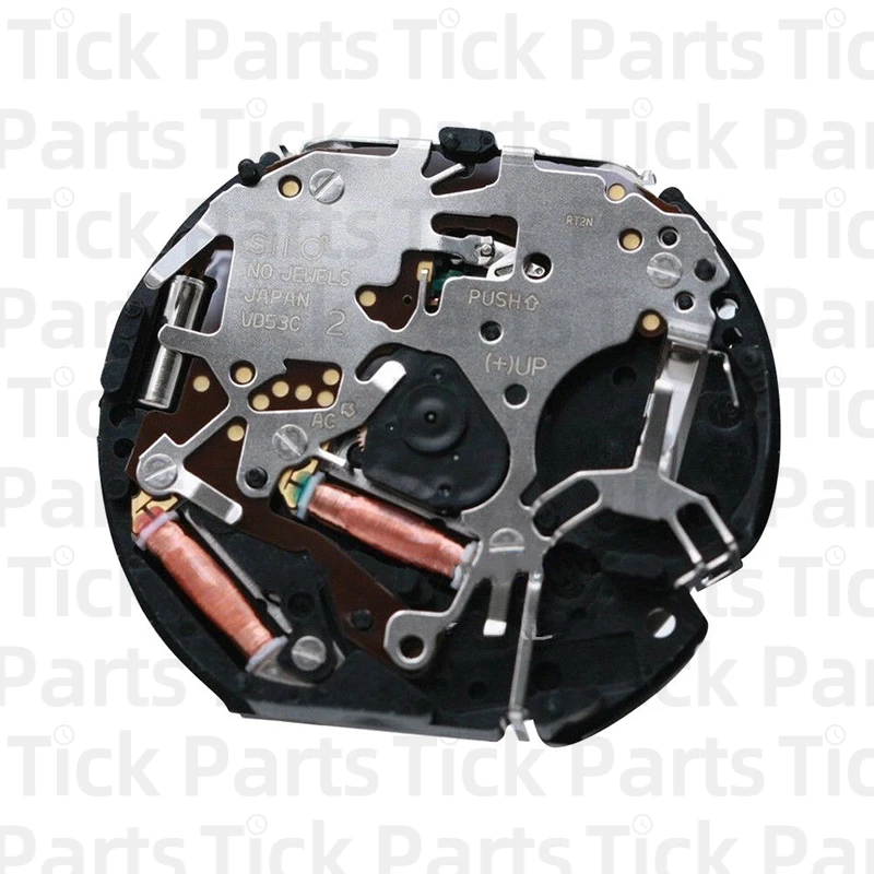 Механизм VD53 TMI VD53C-3 Кварцевый механизм Три стрелки с 3 глазами и датой Маленький