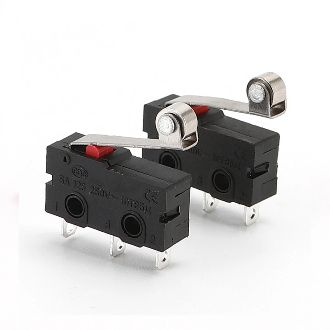 ABILKEEN KW12-3/A Мини-микропереключатель 1NO1NC 3-контактный разъем Длинный рычаг с