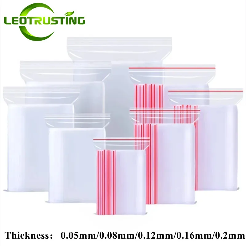 

Полиэтиленовые пакеты Leotrusting, прозрачные, 100 шт.