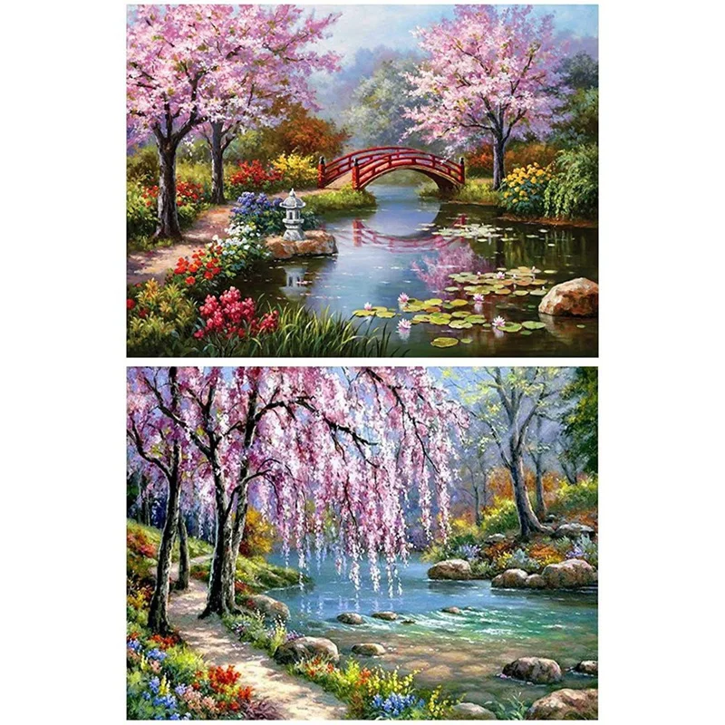 

Diamond Painting Kit Full Drill Diamond Embroidery Crystal Rhinestone Embroidery Diamond For Adults Kids Landscapes