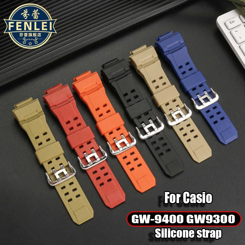 Силиконовый ремешок для часов из смолы Casio G-Shock GW9400 GW 9300 G-9200 камуфляжный цветной