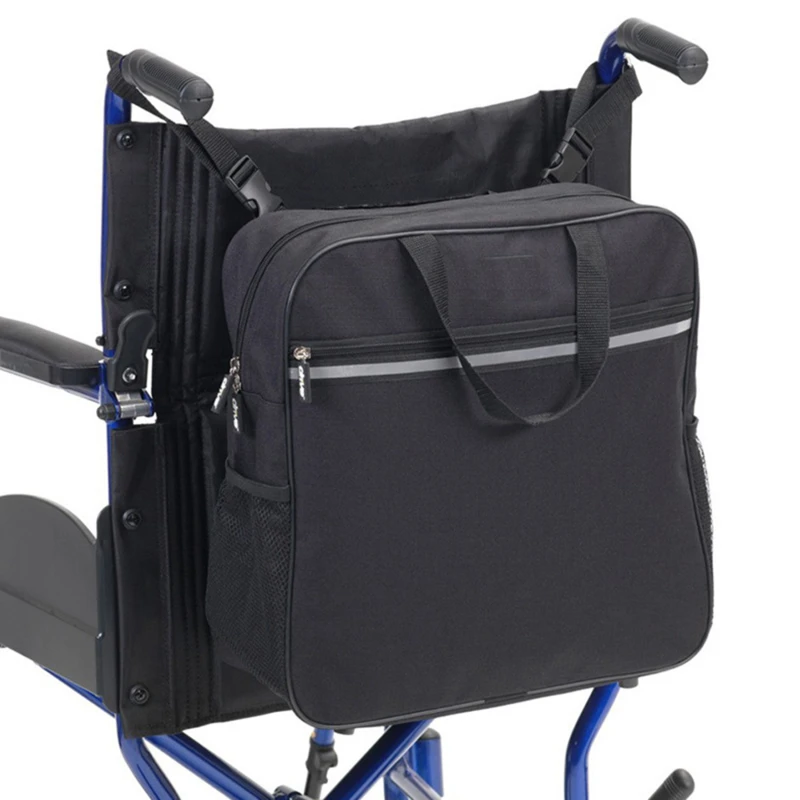 

Сумка-рюкзак для инвалидной коляски с регулируемым плечевым ремнем, вместительные сумки для хранения на колесах