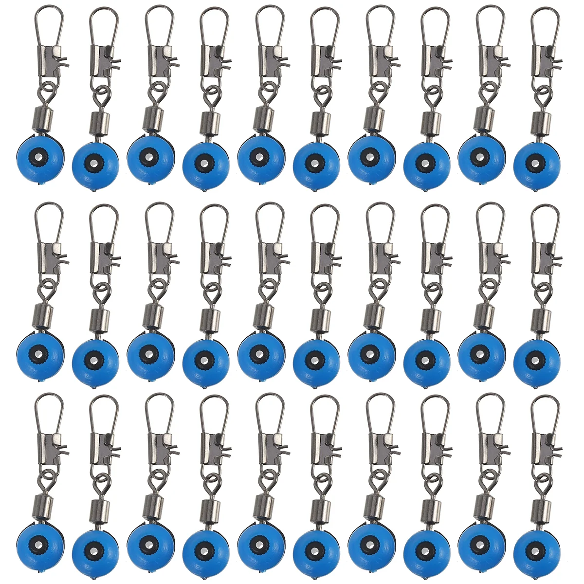 

100 Pcs Space Bean Connector Fishing Accessories Ball Bearings Tackle Line Sinker Slider Stainless Steel Sea