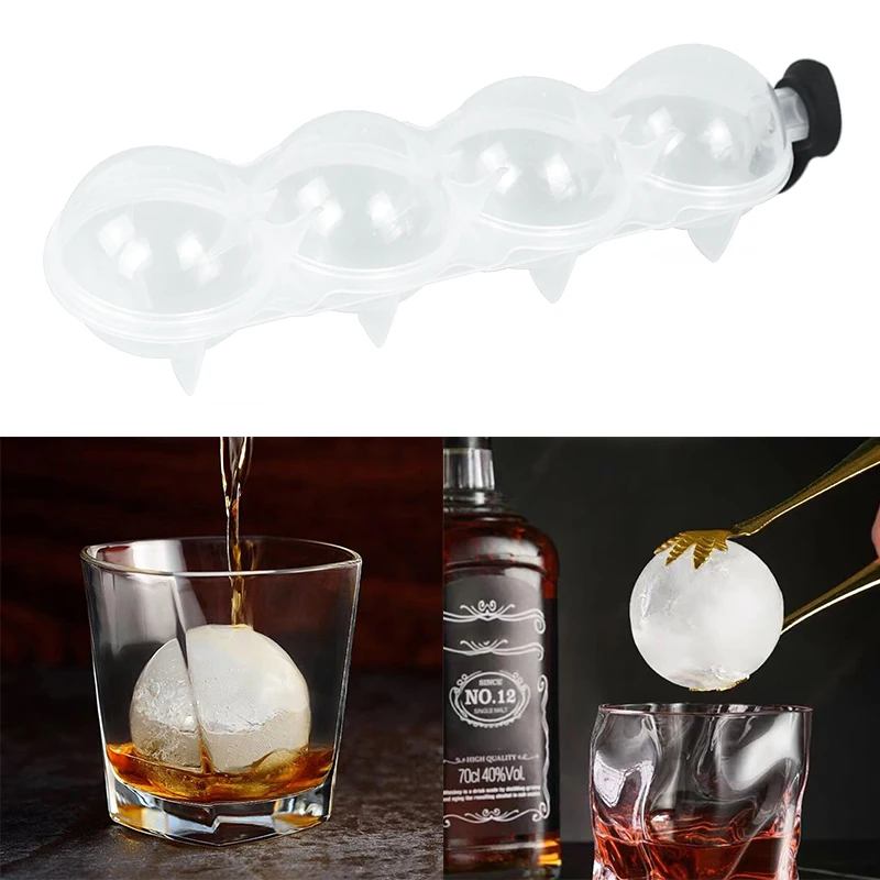 

Ice Cube Makers Silicone Round Ice Hockey Mold Whisky Cocktail Vodka Ball Ice Mould Box Bar Party Kitchen Ice Cream Maker Tools